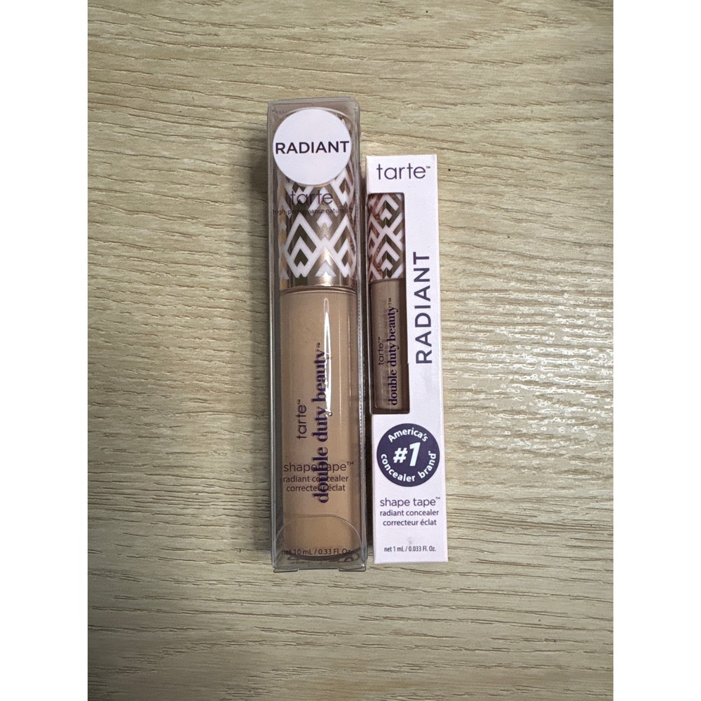 Tarte Shape Tape Radiant Concealer Bundle 35H Medium Honey Full & Travel Size